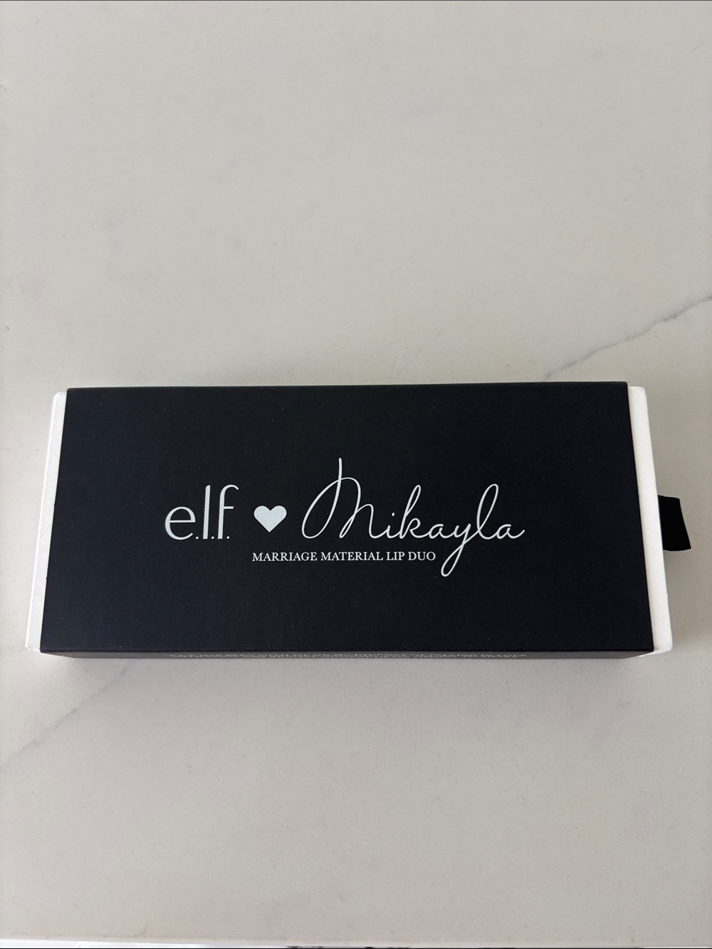 Limited edition Mikayla Marriage Material Lip Duo — Black Packaging